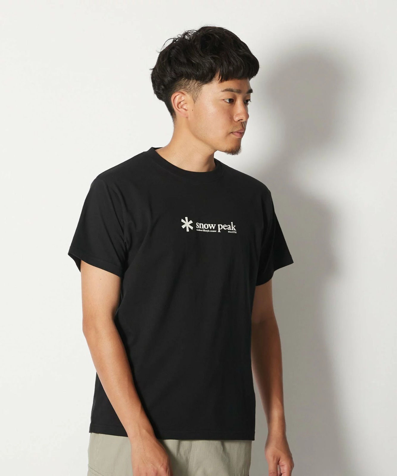 SNOW PEAK Soft Cotton Logo T-Shirt