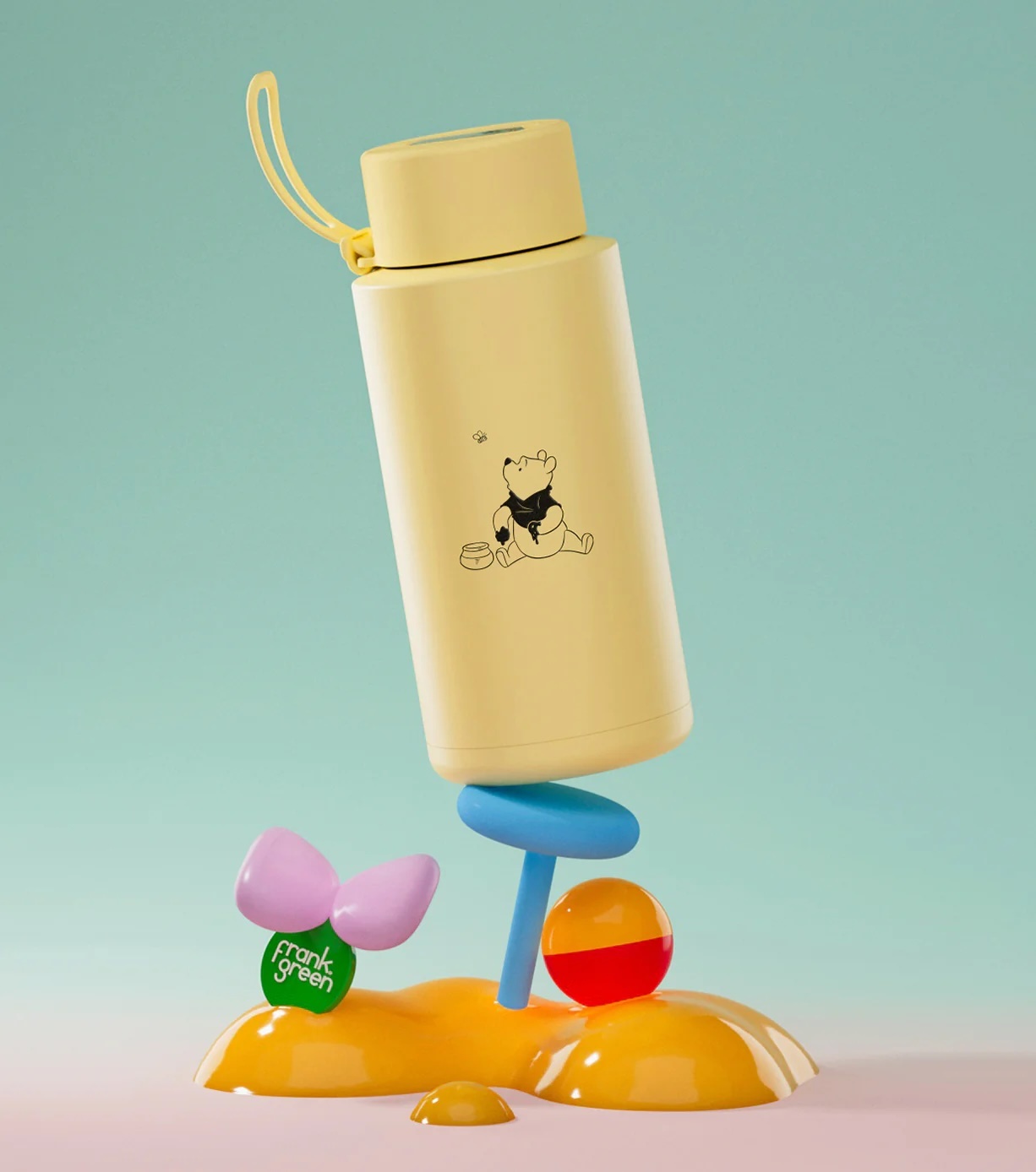 Disney Ceramic Reusable Bottle - Winnie the Pooh - 34oz / 1,000ml | FRANK GREEN