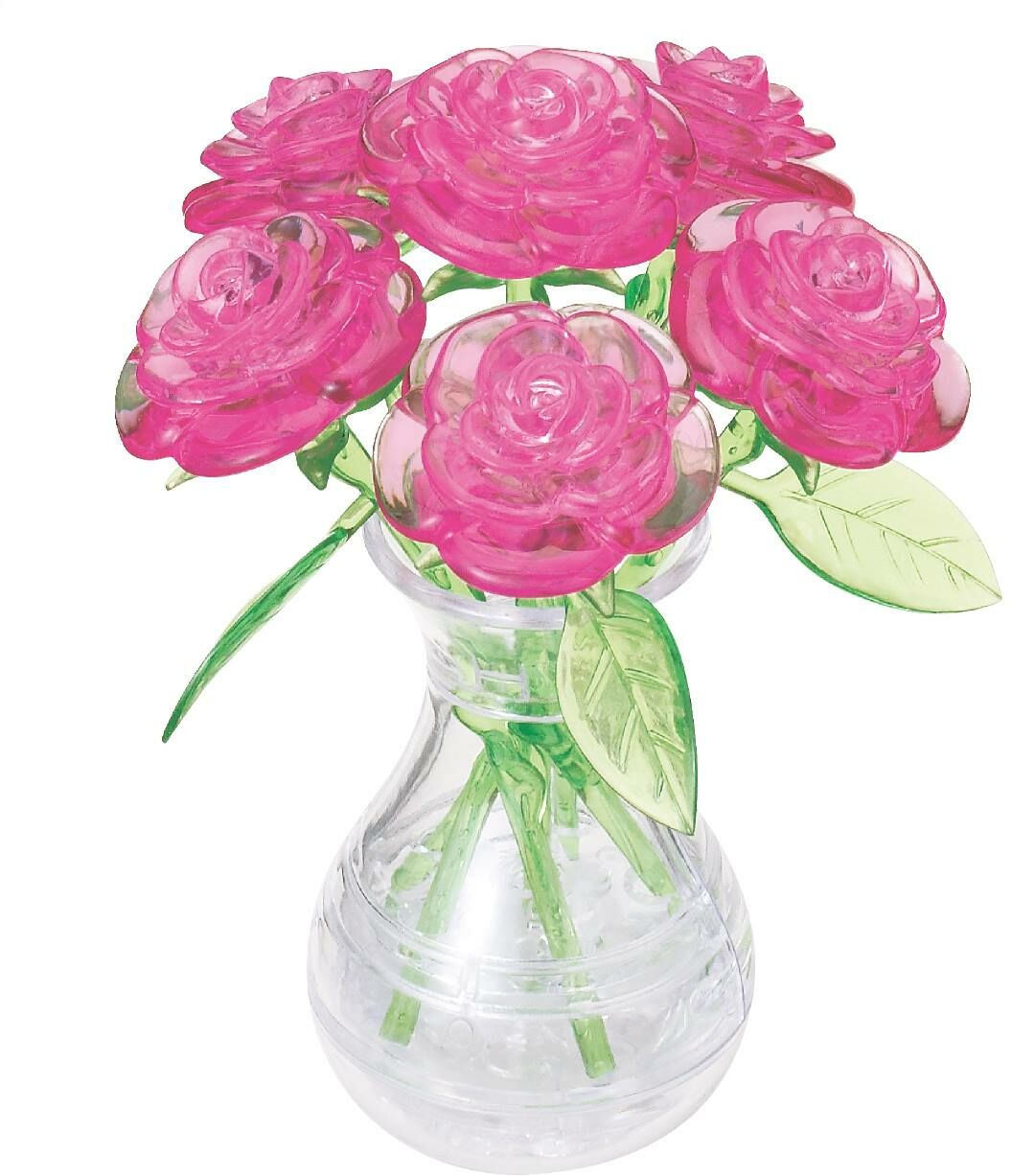 六朵玫瑰 (立體水晶)