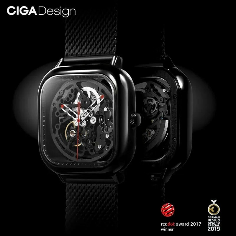 【CIGA Design】 Ｃ系列方型自動機械錶 Z011-BLBL-W13 41mm 現代鐘錶