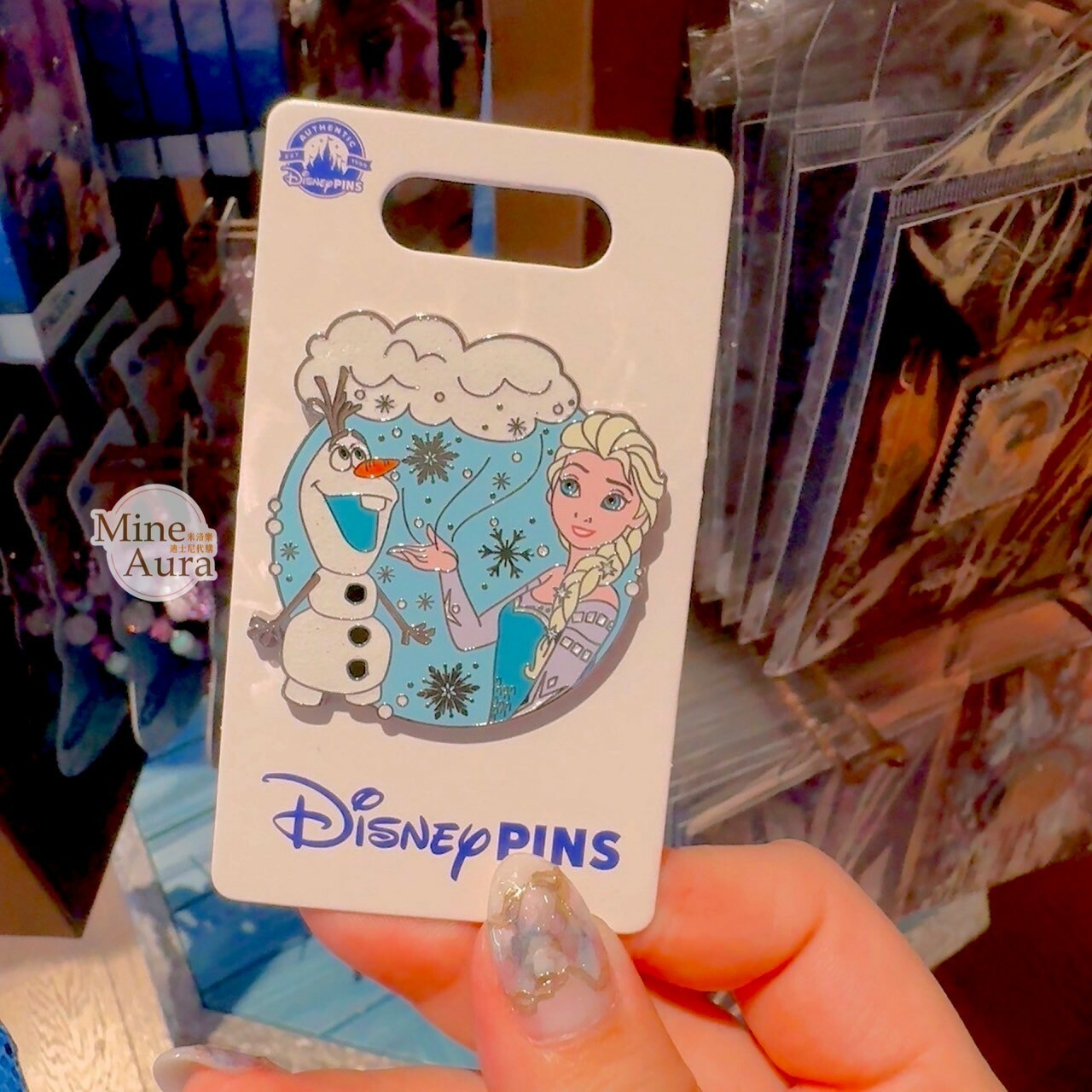 艾莎 Elsa 雪寶 Olaf 造型 徽章 PIN 冰雪奇緣 Frozen -香港迪士尼樂園
