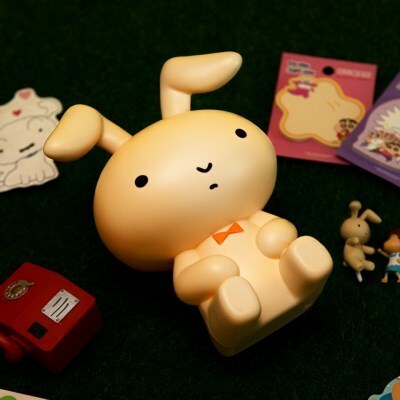 韓國代購/蠟筆小新 妮妮玩具 兔子 拍拍心情燈 夜燈 睡眠燈