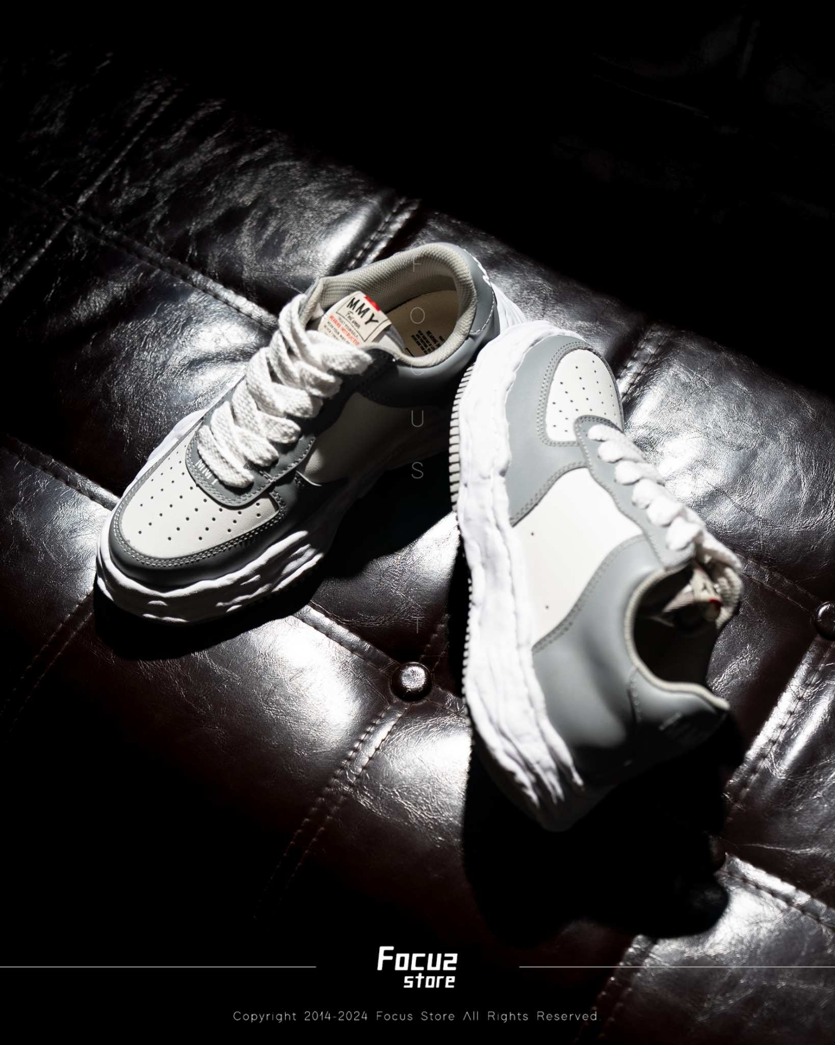 【Focus Store】預購 Maison Mihara Yasuhiro Wayne OG Sole Leather Low "Grey" 灰色 MMY 皮革 A08FW706