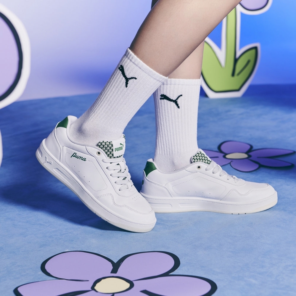 PUMA Court Classy Blossom 白綠 白色 小白鞋 基本款 39509201