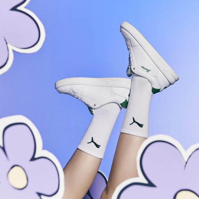 PUMA Court Classy Blossom 白綠 白色 小白鞋 基本款 39509201