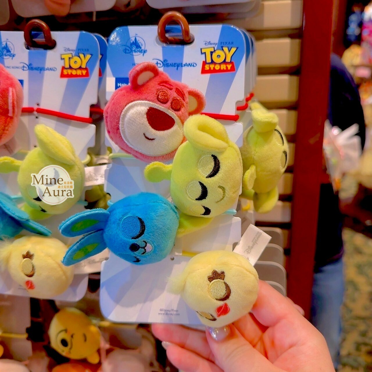 玩具總動員 Toy Story 睡顏 大頭絨毛 髮束 4入組 髮飾 -香港迪士尼樂園