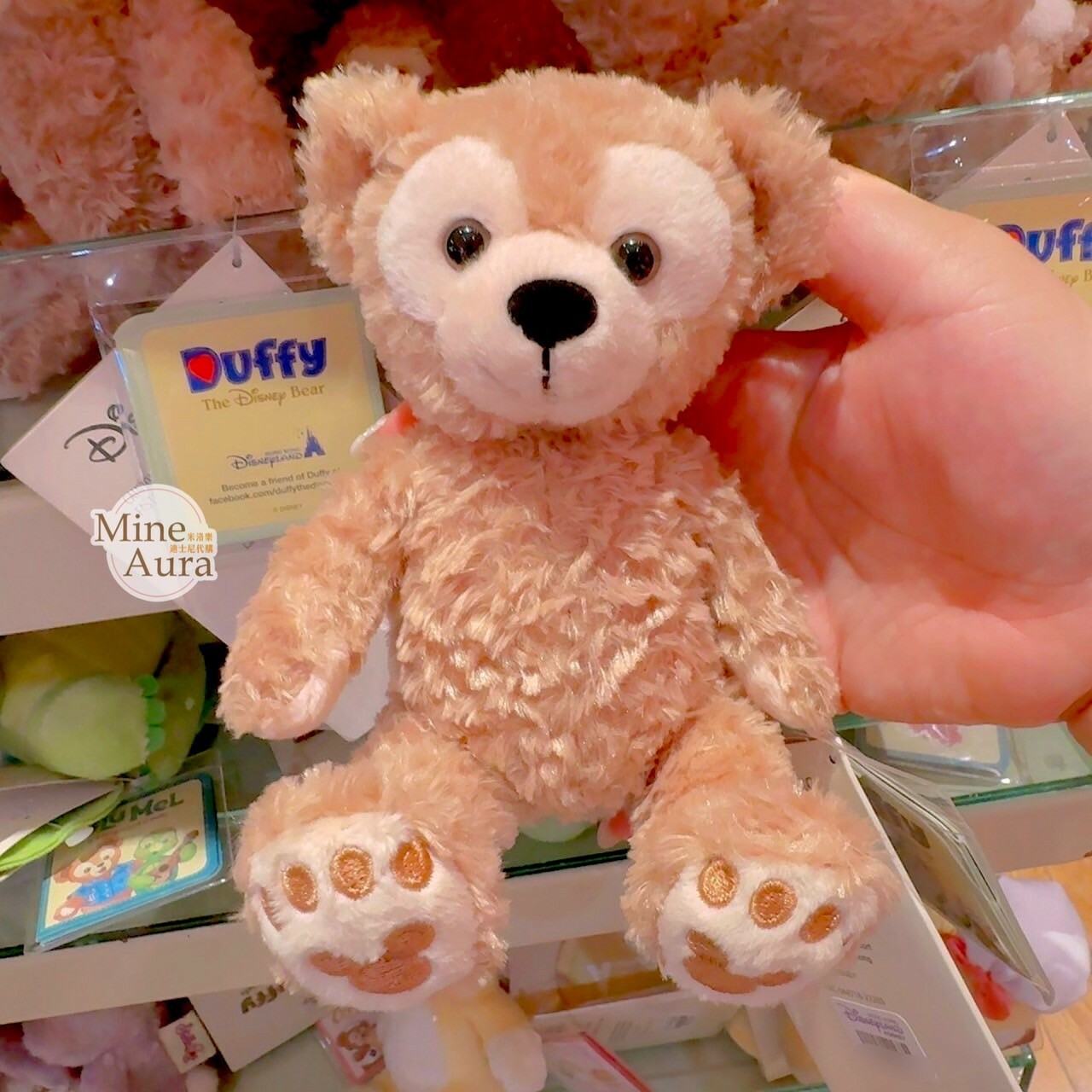 (特價現貨) 達菲 Duffy 磁鐵 坐肩 絨毛 娃娃 公仔 -香港迪士尼樂園