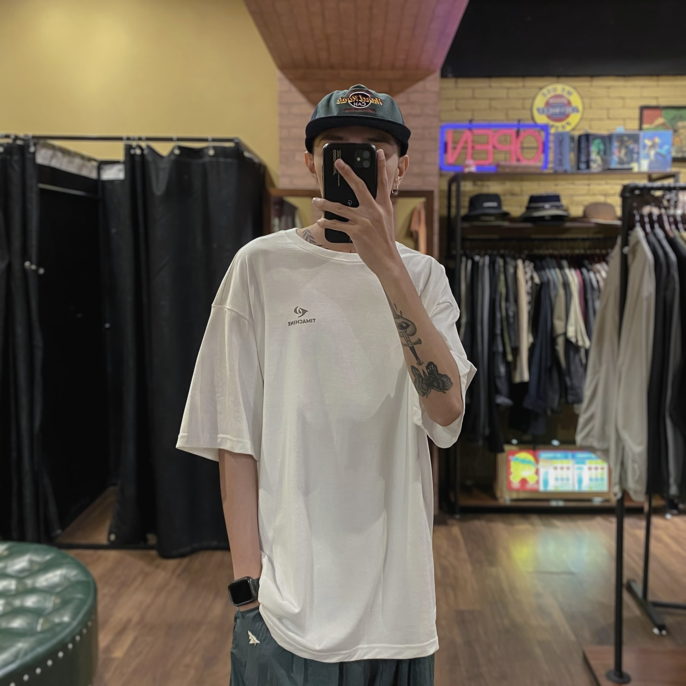 山系色塊休閒短TEE