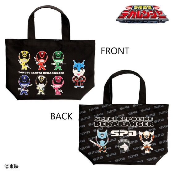 217611 Pbandai 預訂2024/7月 特捜戦隊デカレンジャー　デフォルメ　ミニトート（ブラック）
