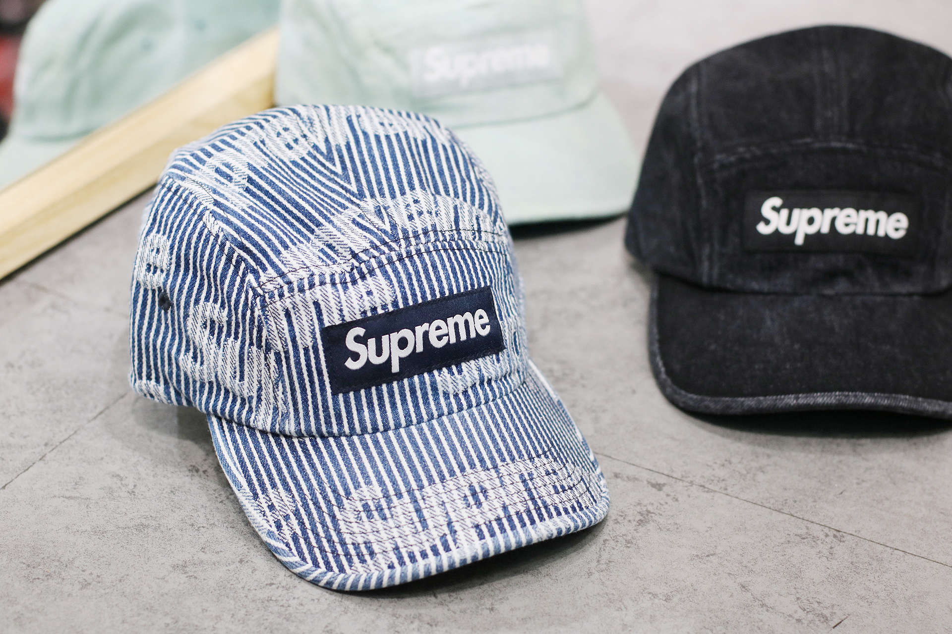 Supreme SS24  Denim Camp Cap 三色