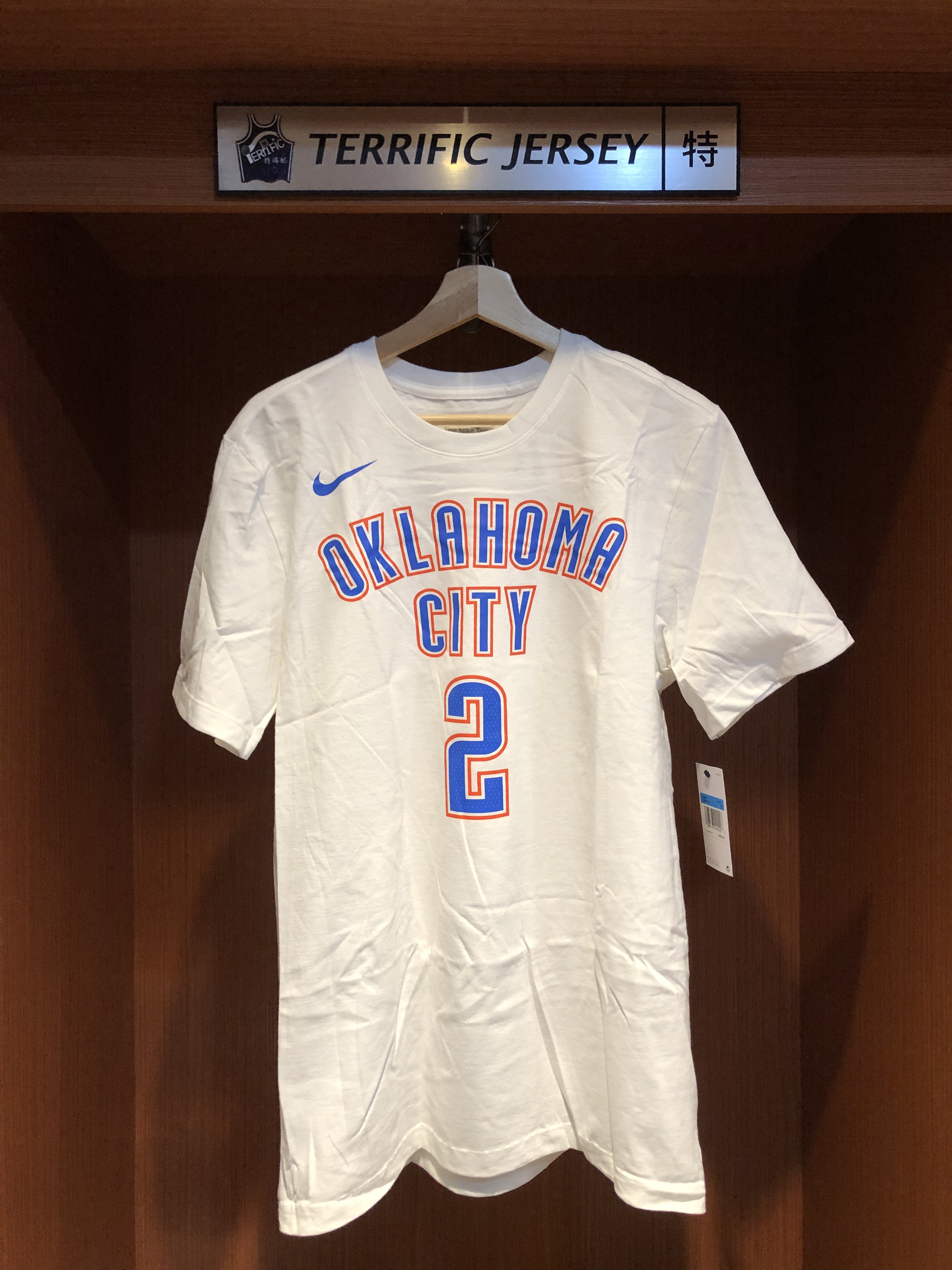 NBA短袖 Shai Gilgeous-Alexander 奧克拉荷馬雷霆白 Association Nike Player Name Tee 棉質短袖 全新