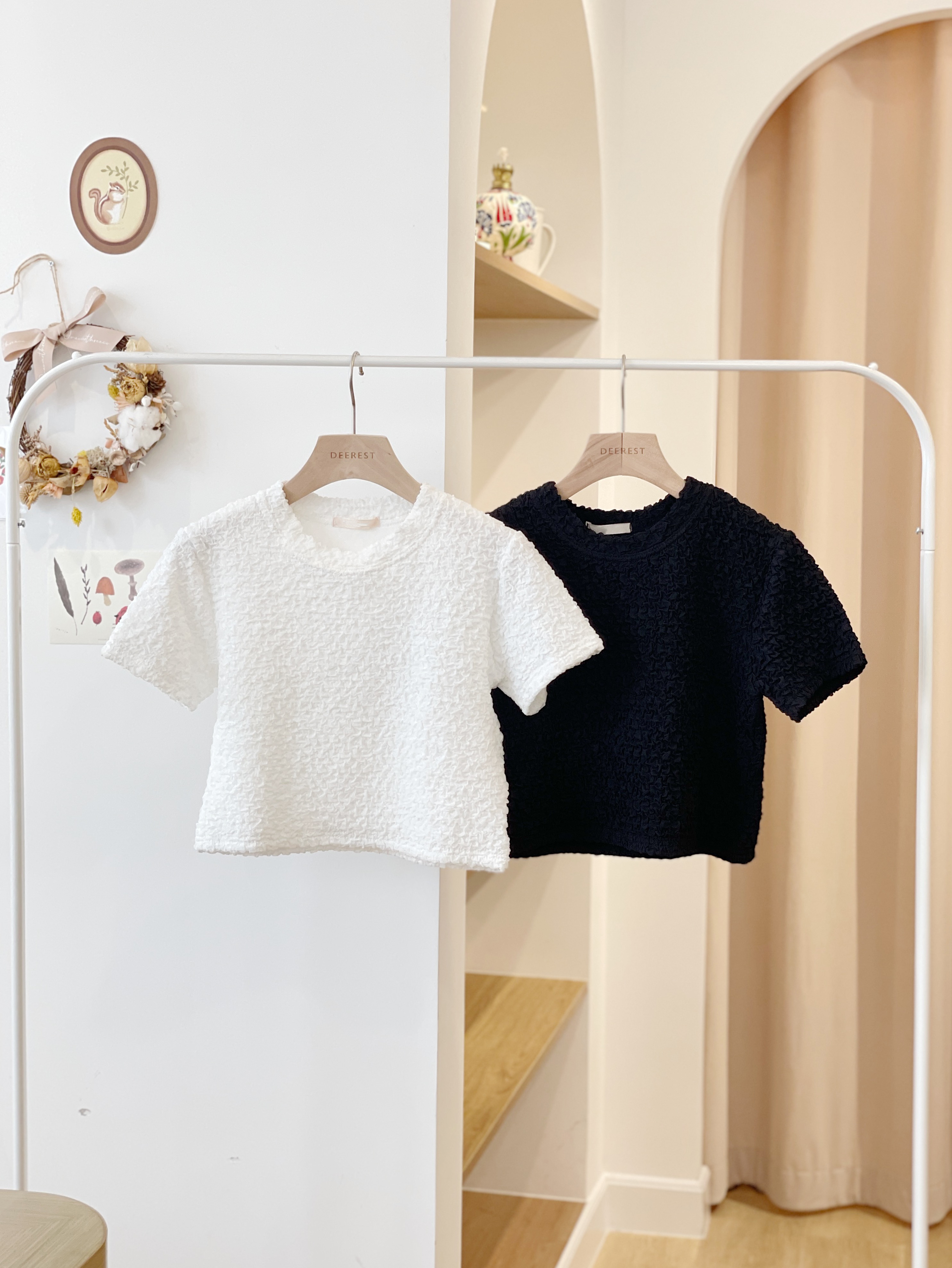 T1044 White Clouds Cropped Top