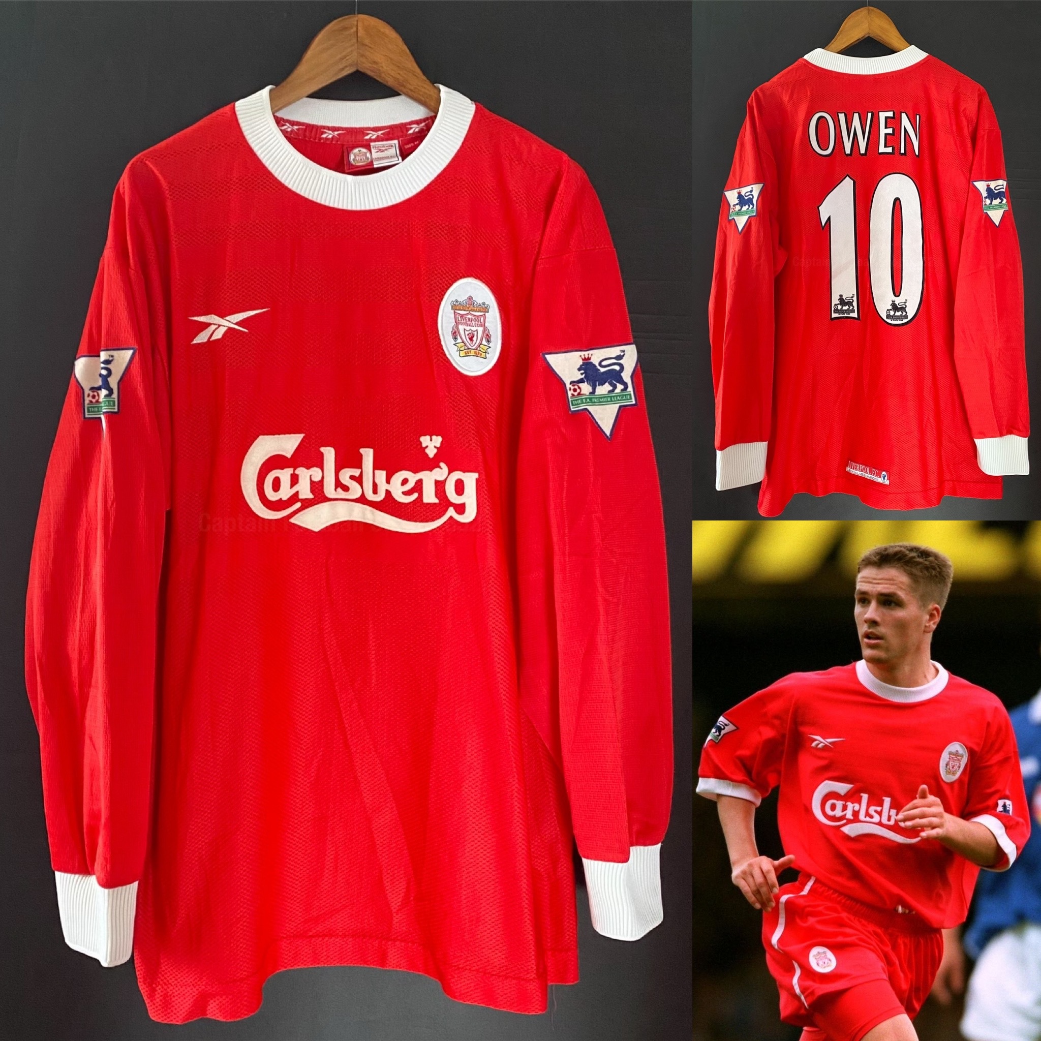 利物浦 1999-2000 Reebok 主場長袖球衣 #10 OWEN