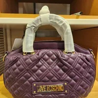 [S] LOVE MOSCHINO JC4315PP1FLA0650 BORSA QUILTED 2WAY BAG PU,VIOLET, 8054400948358 (SLM366)