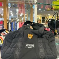 [S] MOSCHINO MUX048LCA2660100 SMALL HEAD PRINT 2WAY BAG,BLACK, 8054389707854 (SM835)