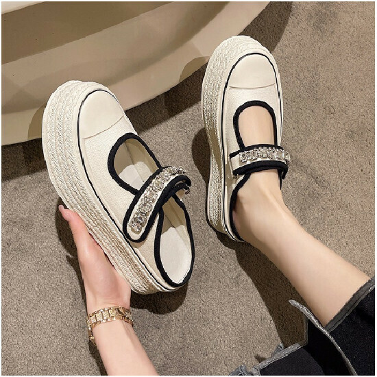 熱賣仙女風水鑽單鞋【白色】【35-40碼】(下單後請聯絡客服確認發貨尺碼)
