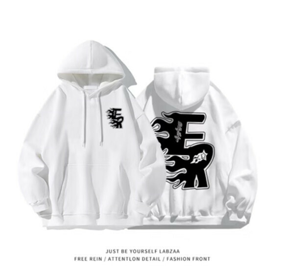 激抵連帽衛衣【M-3XL】【白色】(下單後聯絡客服確認發貨尺碼) 