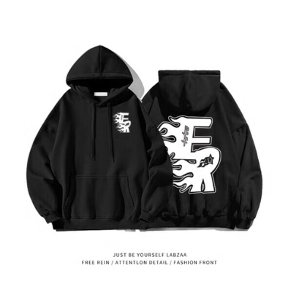 激抵連帽衛衣【M-3XL】【黑色】(下單後聯絡客服確認發貨尺碼) 