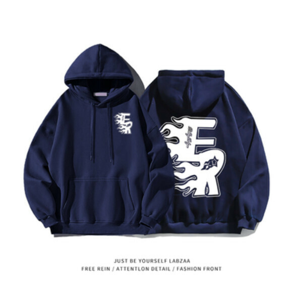 激抵連帽衛衣【M-3XL】【藏藍色】(下單後聯絡客服確認發貨尺碼) 