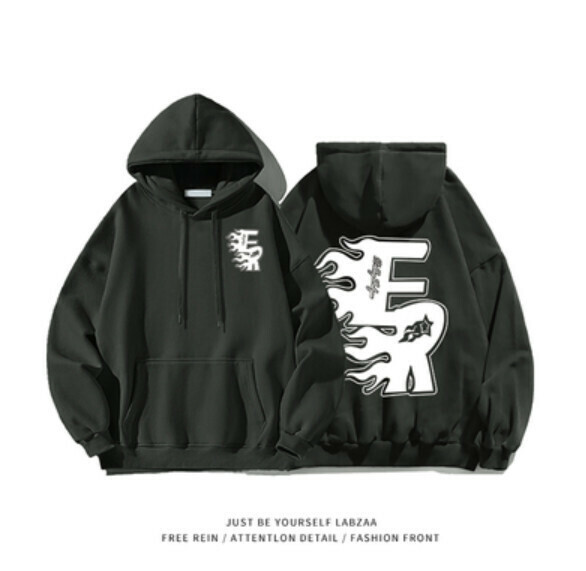 激抵連帽衛衣【M-3XL】【深灰色】(下單後聯絡客服確認發貨尺碼) 