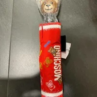 [S] MOSCHINO 8033OPENCLOSE TEDDY BEAR HEAR HANDLE UMBRELLA,RED, 8057592110275 (SM831)