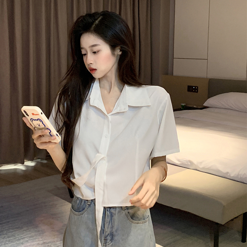 Hot selling short-sleeved shirt (white size S-L) (please contact customer service to confirm the delivery size after placing the order)