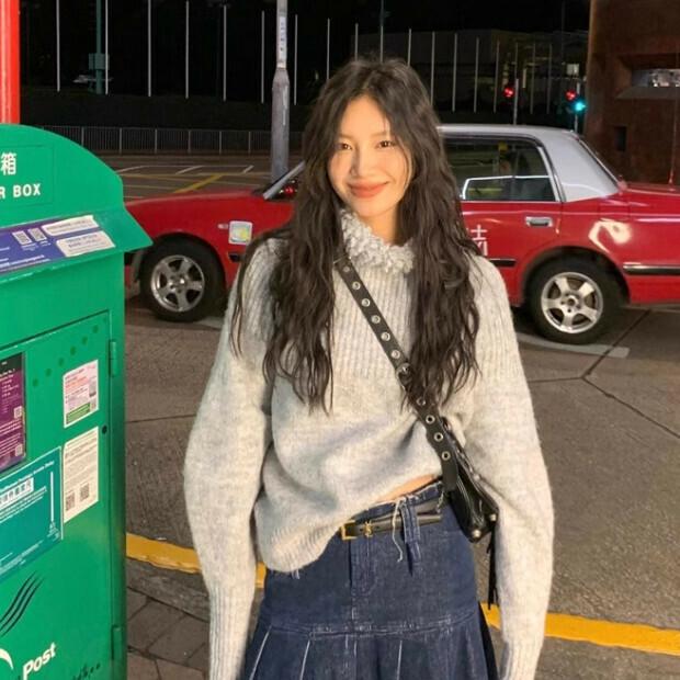 Hot selling long-sleeved sweater tops [grey] sizes [S-XL] [please contact customer service to confirm the delivery size after placing the order]