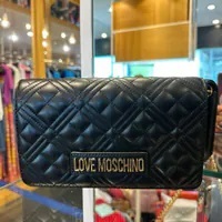 [S] LOVE MOSCHINO JC4079PP1ELA0000 BORSA QUILTED SHOULDER BAG,BLACK, 8054400008083 (SLM348)