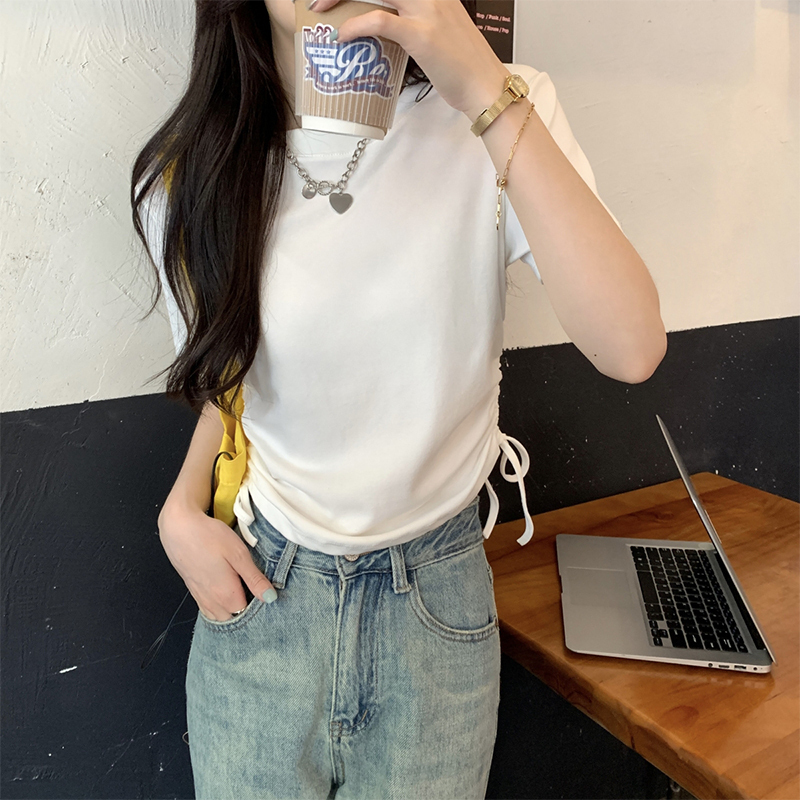 Hot selling short-sleeved T-shirt (white size S-L) (please contact customer service to confirm the delivery size after placing the order)