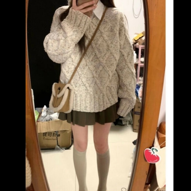 Hot selling sweater tops [beige] sizes [S-XL] [please contact customer service to confirm the delivery size after placing the order]
