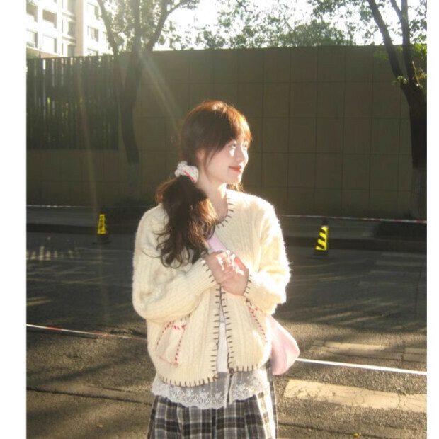 Hot Selling Sweater Jacket [Apricot Color] Sizes [S-XL] [Please contact customer service to confirm the delivery size after placing the order]