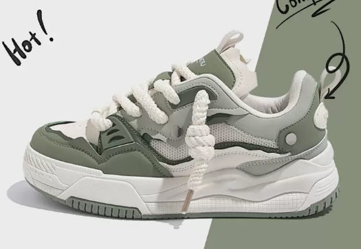 Soft-soled Lightweight Men's Shoes (Beige Green) (Size: 39-44) (Contact customer service to confirm the shipping size after placing an order)