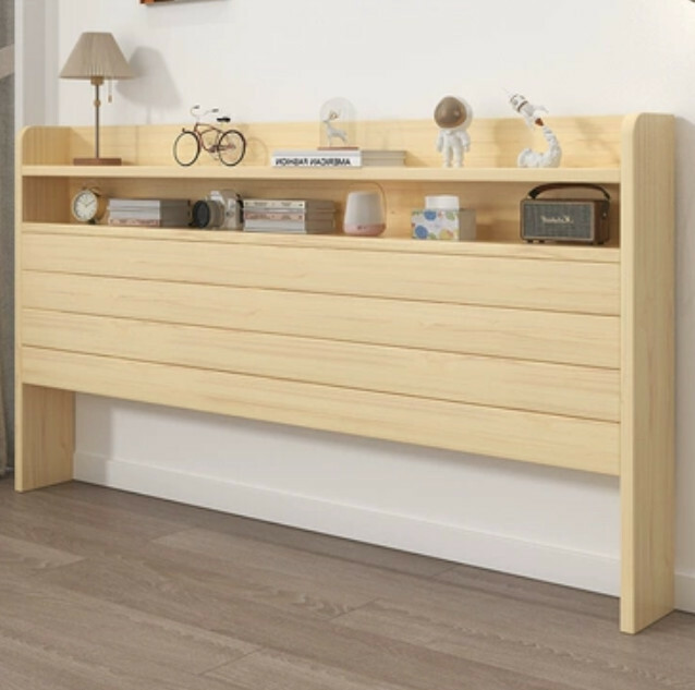 新款實木生活館 實木床頭架 靠背床板 床頭櫃 【2層款】150x103高x9.5cm厚