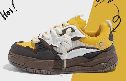 Men's Soft-soled Lightweight Sneakers (Yellow Brown) (Size: 39-44) (Contact customer service to confirm the shipping size after placing the order)
