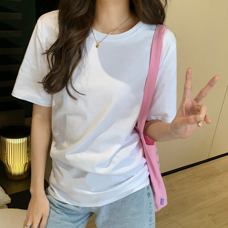 Hot selling short-sleeved T-shirt (white S size-XL size) (please contact customer service to confirm the delivery size after placing the order)