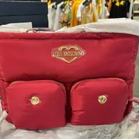 [S] LOVE MOSCHINO JC4056PP1FLE160A BORSA NYLON SHOULDER BAG PU,FUCHSIA, 8058051596678 (SLM336)