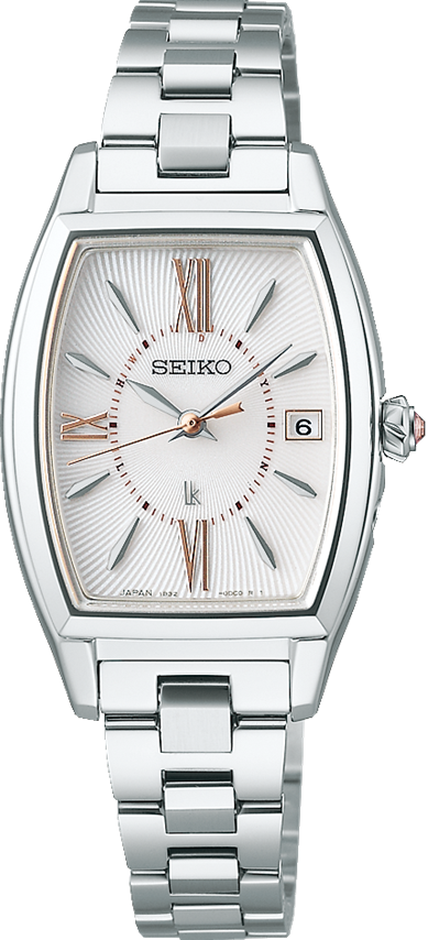 萬年鐘錶 - SEIKO  LUKIA 系列  酒桶型放射花瓣不鏽鋼太陽能電波女錶  SSVW229J / 1B32-0BJ0S  錶徑 24.6MM