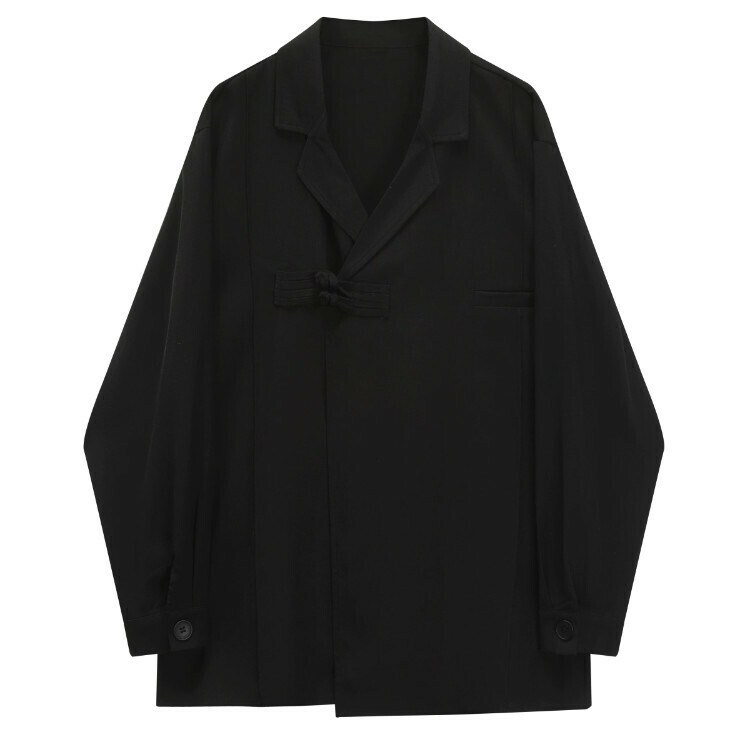 Hot selling long-sleeved button-up shirt (black) (S-XL sizes) (contact customer service after placing the order to confirm the delivery size)