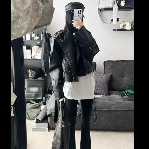Hot Selling Loose Short Jacket [Black] Sizes [S-XL] [Please contact customer service to confirm the delivery size after placing the order]