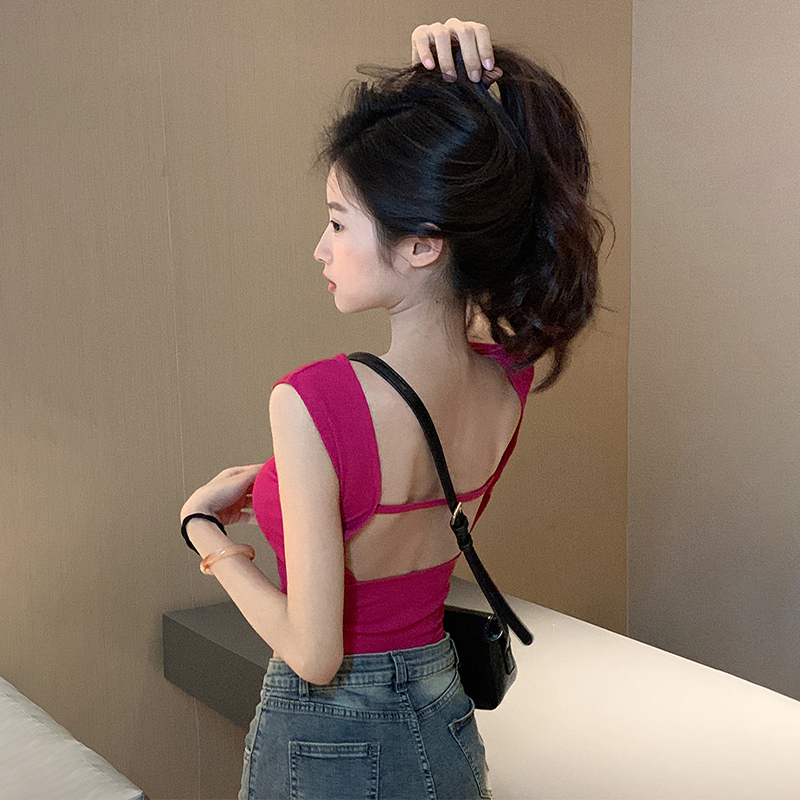 Hot selling camisole (rose red S size-XL size) (please contact customer service to confirm the delivery size after placing the order)