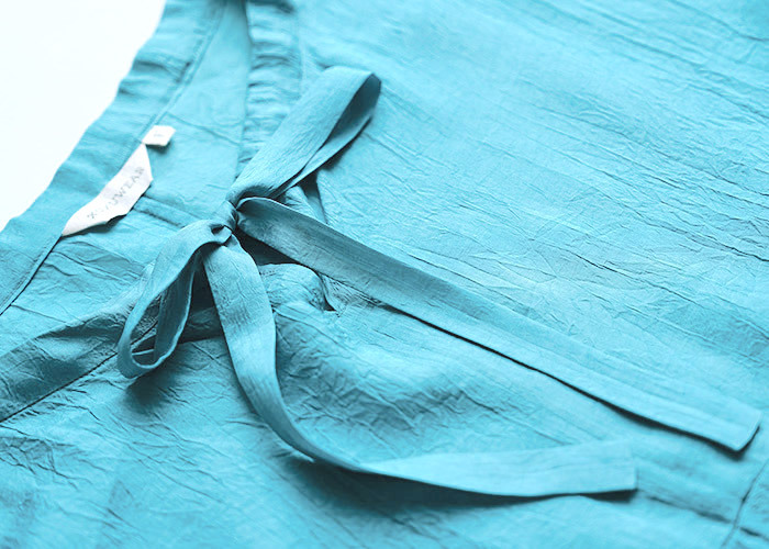 夏生有風綁帶上衣-艸果