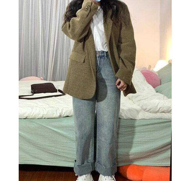 Hot selling woolen suit jacket [yellow] size [S size - XL size] [please contact customer service to confirm the delivery size after placing the order]