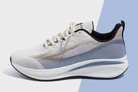 Breathable Mesh Men's Sneakers (Beige Blue) (Size: 39-44) (Contact customer service to confirm the shipping size after placing an order)