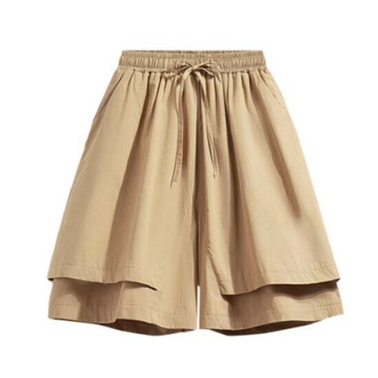 Hot selling high-waisted straight shorts [khaki] [S-4XL] (please contact customer service to confirm the delivery size after placing the order)