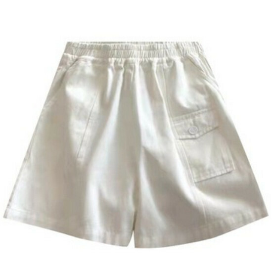 Hot Selling High Waist Cargo Shorts [White] [M-2XL Size] (Please contact customer service to confirm the delivery size after placing the order)