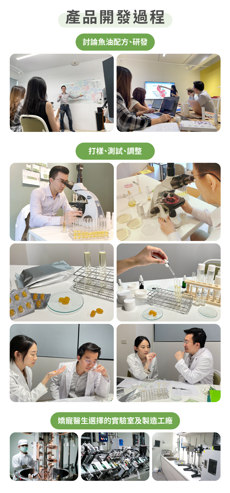 極精萃專利魚油產品開發過程