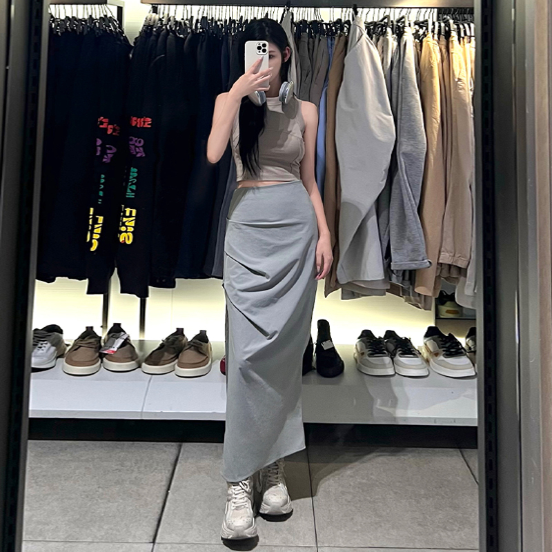 Hot selling drape skirt (gray S size-XXL size) (please contact customer service to confirm the delivery size after placing the order)