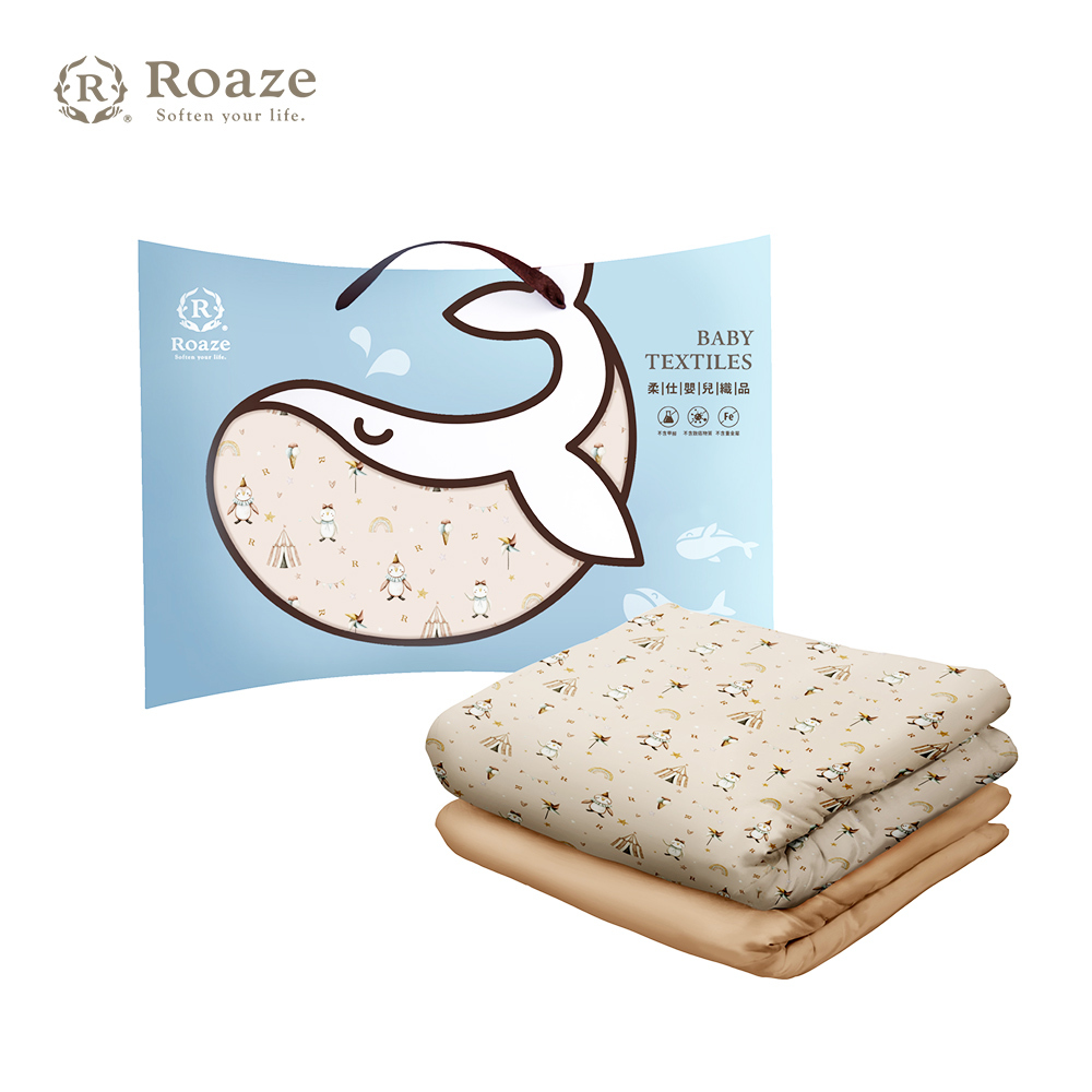 【Roaze 柔仕】雙面雲朵涼被(大) 企鵝團團轉