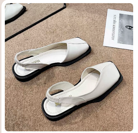 Retro small fragrance sandals (beige upgrade/size 35-40) (contact customer service to confirm the shipping size after placing an order)