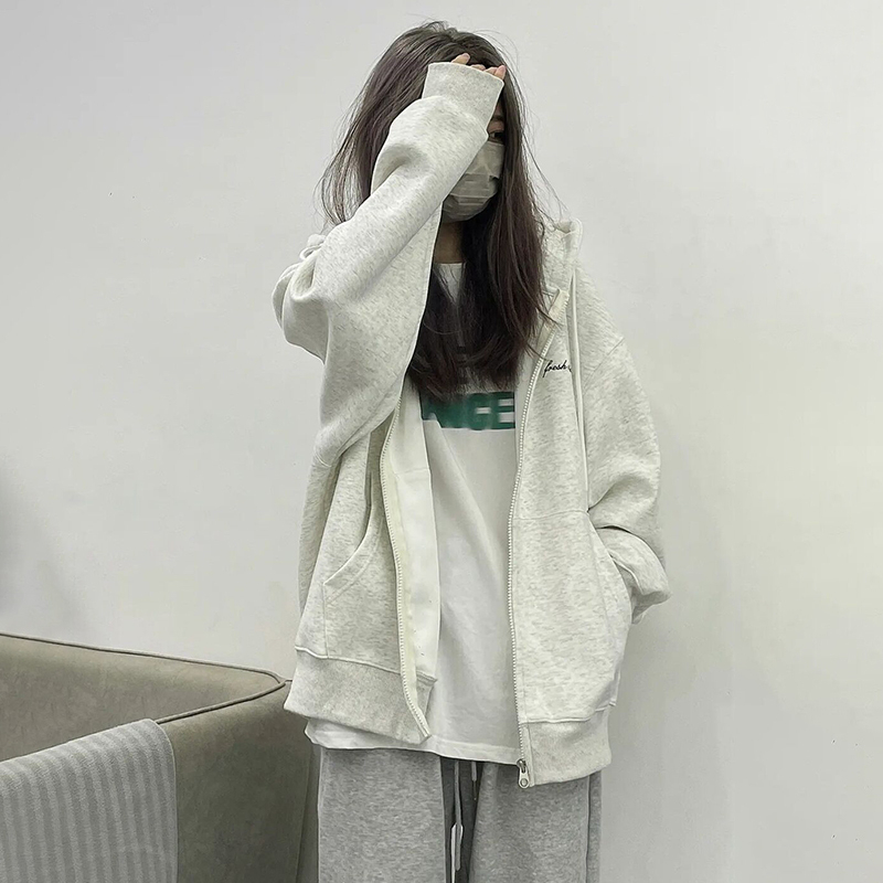 熱賣長袖連帽衛衣（花灰 S碼-XXXL碼）（下單後請聯絡客服確認發貨尺碼）